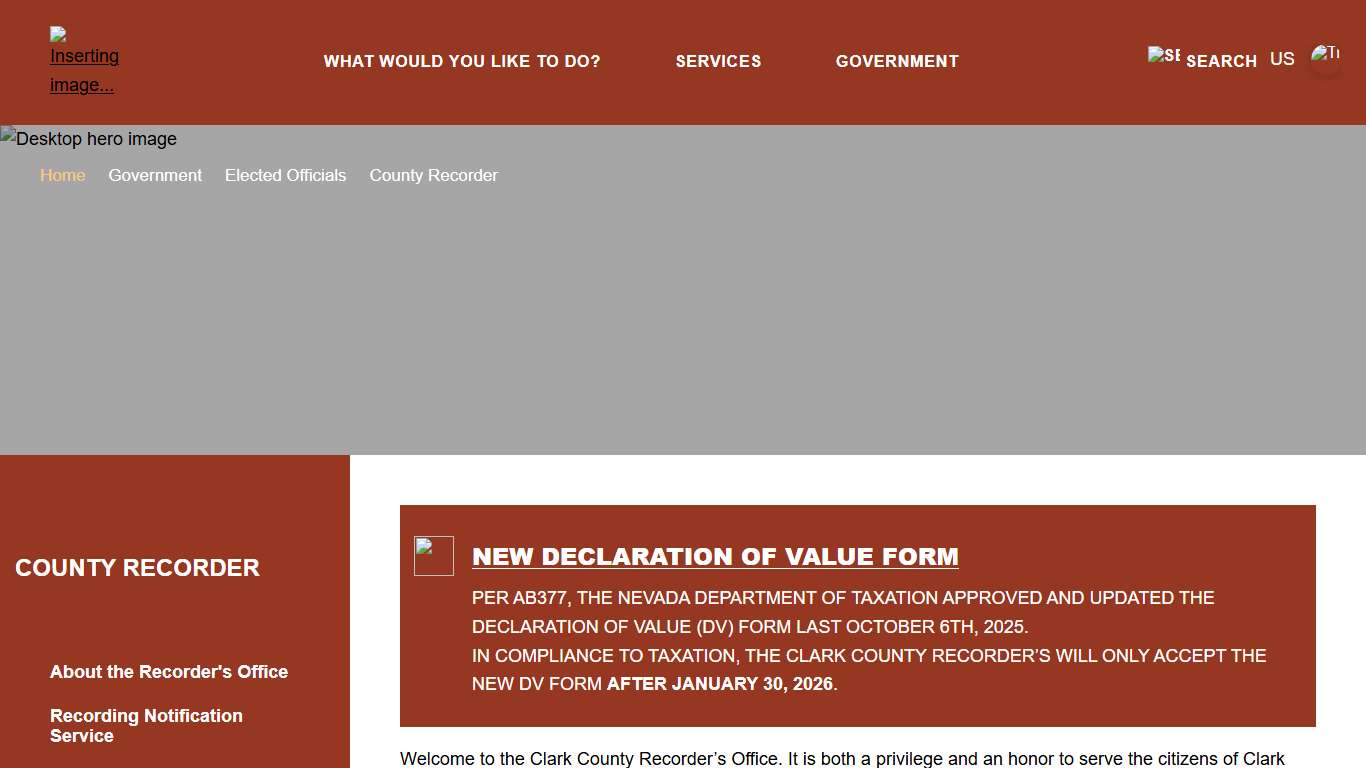 Clark County Recorder | Official Site